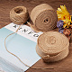 SUNNYCLUE Burlap Ribbon Set with 1-2 Inch Burlap Fabric Craft Ribbon 1 Rolls of Natural Burlap Fabric Ribbon and Natural Jute Twine String Rolls for DIY Craft Wedding Event Part Gift Decor Supplies OCOR-SC0001-03-6
