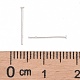 スターリングシルバーのフラットパッドスタッドピアスパーツ 925 個  スタンプ925個付き  銀  12x0.7mm  ピン：0.7mm STER-S002-35-3