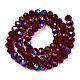 Electroplate Glass Beads Strands EGLA-A034-T3mm-L21-2