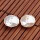 Faceted Flat Round Imitation Pearl Acrylic Beads OACR-L004-6870-2