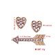 Alloy Rhinestone Stud Earrings Jewelry Sets EJEW-F121-01G-3