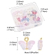 50шт стеклянные подвески PALLOY-FS00016-6