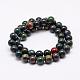 Natural Indian Bloodstone Beads Strands G-P257-07-6mm-2