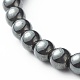Set di bracciali elastici con perline incrociate a energia energetica per uomo donna BJEW-JB06891-11