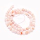 Chapelets de perles en agate naturelle de fleurs de cerisier G-O166-02-6mm-2