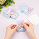FINGERINSPIRE 120 Pcs Necklace Earring Display Cards Starry Sky Pattern Earring Cards for Selling 2.4x3.5 inch Colorful Jewelry Display Hanging Card for Earrings CDIS-FG0001-54-3