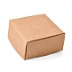 クラフト紙ギフトボックス  配送ボックス  折りたたみボックス  正方形  バリーウッド  8x8x4cm CON-K003-02A-01-4