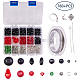 Sunnyclue 1 caja kit de suministros para hacer joyas de diy que incluye cuentas variadas DIY-SC0005-57-2