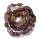Brins de perles de quartz lodolite violet naturel brut brut/quartz fantôme violet G-I283-G06-01-3