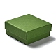 厚紙のジュエリーセットボックス  内部のスポンジ  正方形  ライムグリーン  7.2x7.25x3.2cm CBOX-C016-03B-01-1