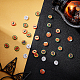 SUNNYCLUE 1 Box 200Pcs 5 Styles Halloween Cabochons Resin Ornaments Ghost Pumpkin Bat Cap Flat Back Scrapbook Embellishment Charms for DIY Brooch Earring Decoration Mobile Phone Case Accessories CLAY-SC0001-20-4