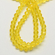 Handmade Imitate Austrian Crystal Faceted Rondelle Glass Beads X-G02YI082-2