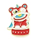 Épingles en émail de lion dansant de style chinois JEWB-Q032-02B-1