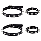 4 шт. 2 стиля колье и браслеты из искусственной кожи для женщин и мужчин&nbsp;AJEW-UN0002-01-1