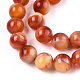 Perles rondes de fils de verre GLAA-M044-01O-3