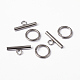 304 Stainless Steel Toggle Clasps X-STAS-H052-21-3