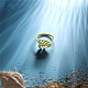 Shegrace ajustable 925 anillos de dedo de plata esterlina JR821A-5