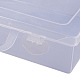 Прямоугольник пластиковые контейнеры для хранения бисера CON-Q024-12-2