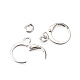 Pandahall Brass Huggie Hoop Earring Findings & Open Jump Rings KK-TA0007-84B-S-7