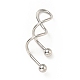 316 Stainless Steel Spiral Barbell AJEW-G042-02P-3