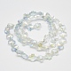 Electroplate Glass Beads Strands EGLA-N0001-29-C04-2