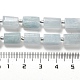 天然石アクアマリンビーズ連売り  シードビーズで  多面カット  コラム  8.5~11x5.5~6.5mm  穴：1mm  約14~15個/連  7.48''（19センチメートル） G-N327-06-33-5