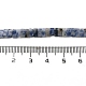Hebras de cuentas de jaspe de punto azul natural G-Z045-A08-01-5