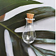 Ornamento per bottiglie di sughero in vetro trasparente PW-WG89753-01-1