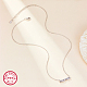 Colliers avec pendentif en argent sterling plaqué rhodium avec micro pavé de zircone cubique pour la fête des mères QE6954-2