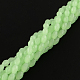 Riz facettes perles de verre imitation de jade brins GLAA-Q046-02E-3