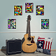 SUPERDANT Rock Graffiti Street Wall Art Prints Wall Decor Oil Paintings on Canvas Art Decorative Wall Art Pictures Canvas 6 Piece Unframed Abstract Artwork Home Decor for Office Bedroom Living Room AJEW-WH0173-079-5