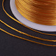フラット弾性クリスタルストリング  弾性ビーズ糸  ストレッチブレスレット作り用  ゴールデンロッド  0.5mm  約49.21ヤード（45m）/ロール EW-P002-0.5mm-A07-3