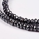 Non-Magnetic Synthetic Hematite Beads Strands G-Q420-3