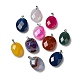 Natural Agate Dyed Pendants G-M415-03P-1