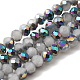Electroplate Glass Faceted Rondelle Beads Strands EGLA-D020-4x3mm-M3-4