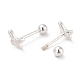 Серьги-гвоздики из стерлингового серебра с бабочкой 925 для девушек и женщин EJEW-I259-02S-3