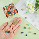SUPERFINDINGS 100Pcs 5 Colors Natural Crystal Agate Pendant Cube Crystal Agate Pendant Charms Stone Pendants Charms Crystal Pendants for Jewelry Making Necklace Bracelet FIND-FH0005-15-3