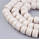 Chapelets de perles en verre opaque de couleur unie GLAA-A036-I04-3