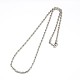 Modische 304 Edelstahl Seil Kette Halskette Herstellung STAS-A028-N052-2
