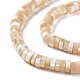 Brins de perles de coquillages naturels de troca BSHE-E030-09A-02-3