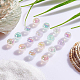BENECREAT 20Pcs 5 Colors ABS Plastic Imitation Pearl Beads KY-BC0001-29-4
