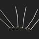 Stainless Steel Flat Head Pin Jewelry Findings X-STAS-E023-0.6x35mm-1