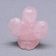 水晶家の装飾のバラ  宝石の装飾品  天使  ピンク  33~35x32~33x19.5~20.5mm DJEW-G010-01-3