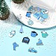 20 шт. 20 стиля подвески из сплава и эмали на зимнюю тематику ENAM-FS0001-97-10