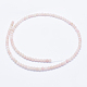 Rosa naturale perline opale fili G-E444-28-4mm-2