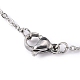 304 Stainless Steel Cable Chain Necklaces STAS-O053-07P-2