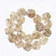 Synthetic Quartz Crystal Beads Strands X-G-T118-53-2