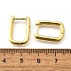 Латунные английском замке Серьги-кольца X-EJEW-F245-04G-A-3