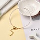 Natürlichen Rosenquarz Perlen Armbänder BJEW-JB06091-04-5