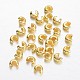 Brass Crimp Beads Covers KK-F371-76G-2
